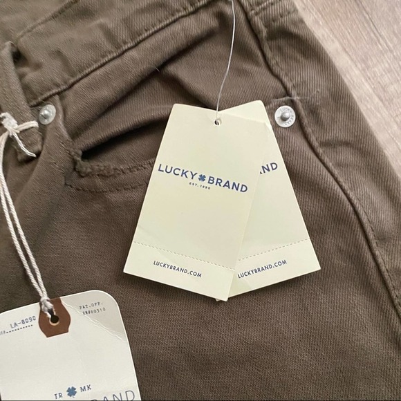 Lucky Brand Bridgette High Rise Skinny Jeans Distress Green Size 8/29 - Picture 4 of 16